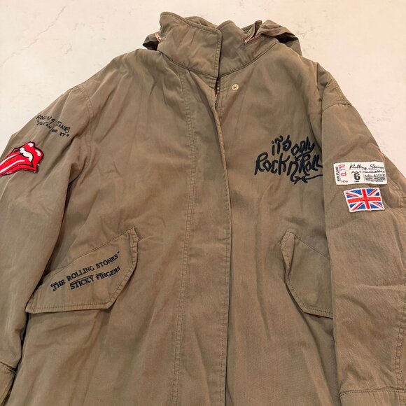 Rolling Stones Green Army Jacket - Picture 5 of 7